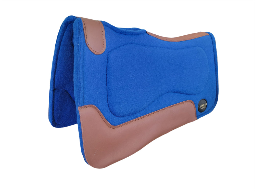 The Phoenix Gel Pad - 1" thick - 28"x30" - Wool Blend with Gel - Royal Blue