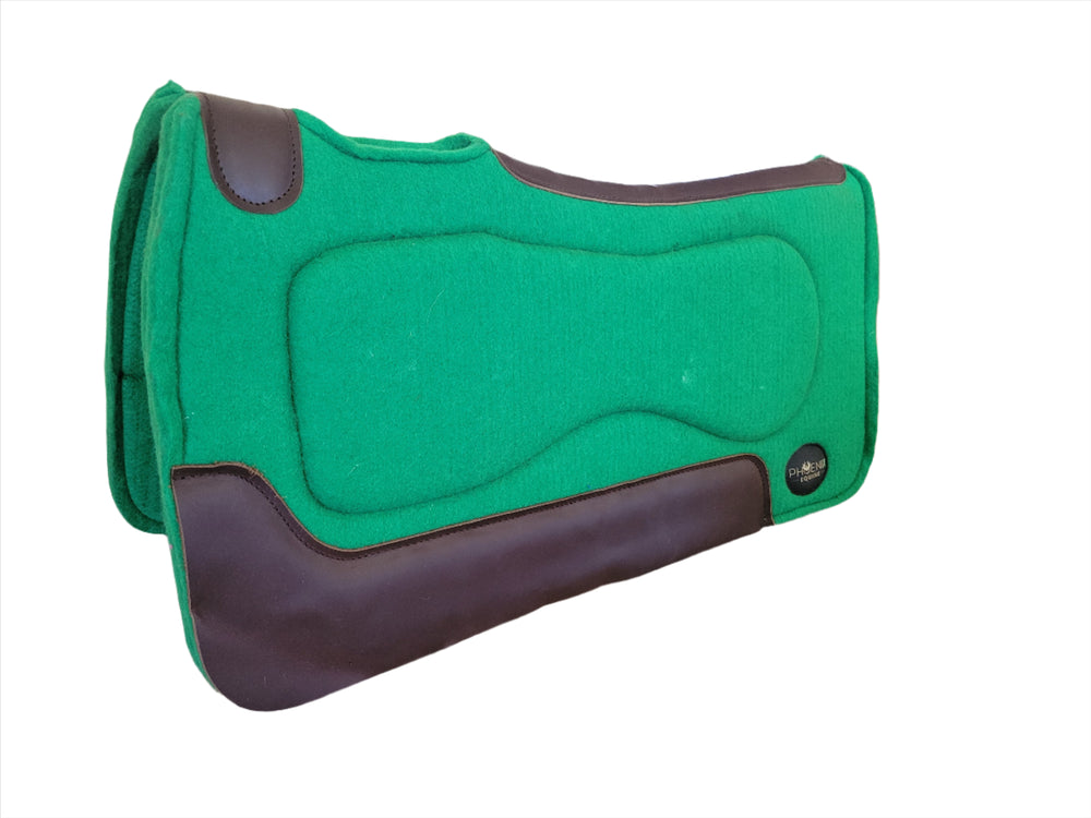 1" thick - 30"Lx30"W - Wool Blend Gel - Green