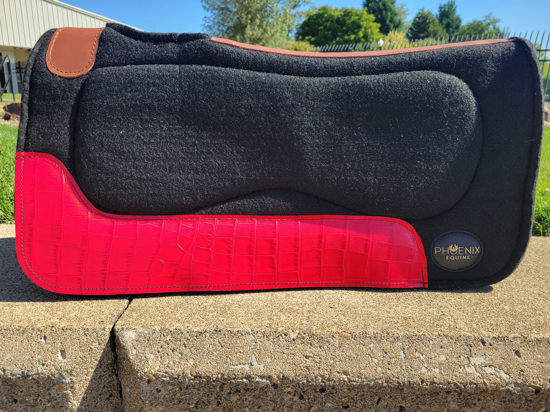 The Louie - Custom leather saddle pad