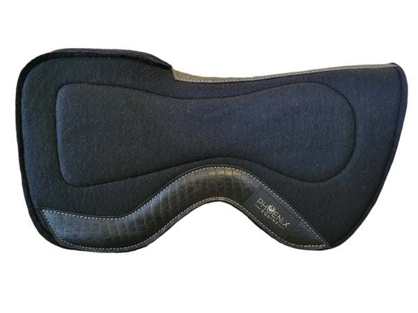 The Contact Pad with Gel - Black with black faux alligator