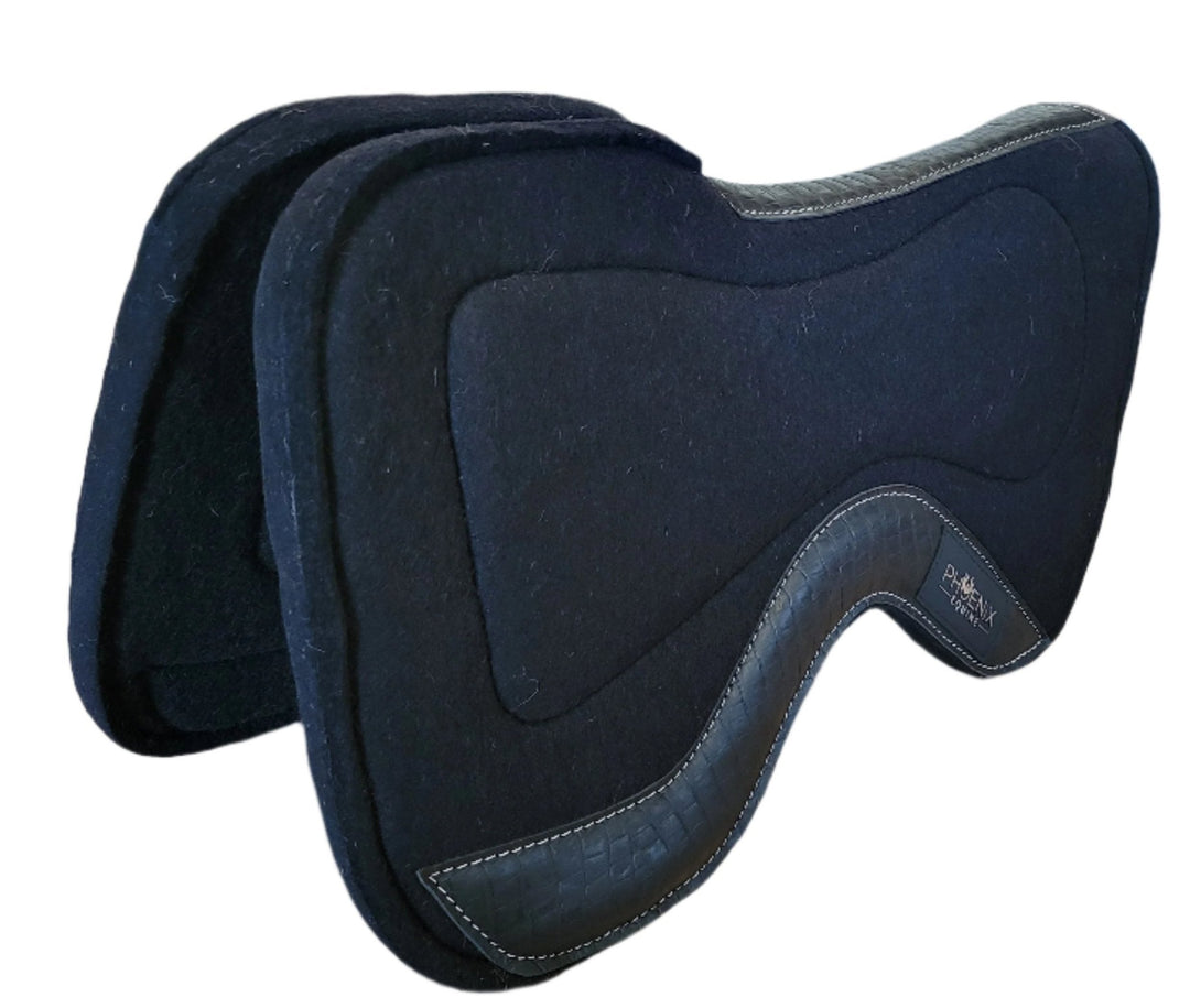 The Contact Pad with Gel - Black with black faux alligator