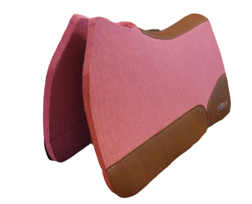 The Phoenix Open Wither Pad - 3/4" thick - 28"x30" Merino Wool - Pink