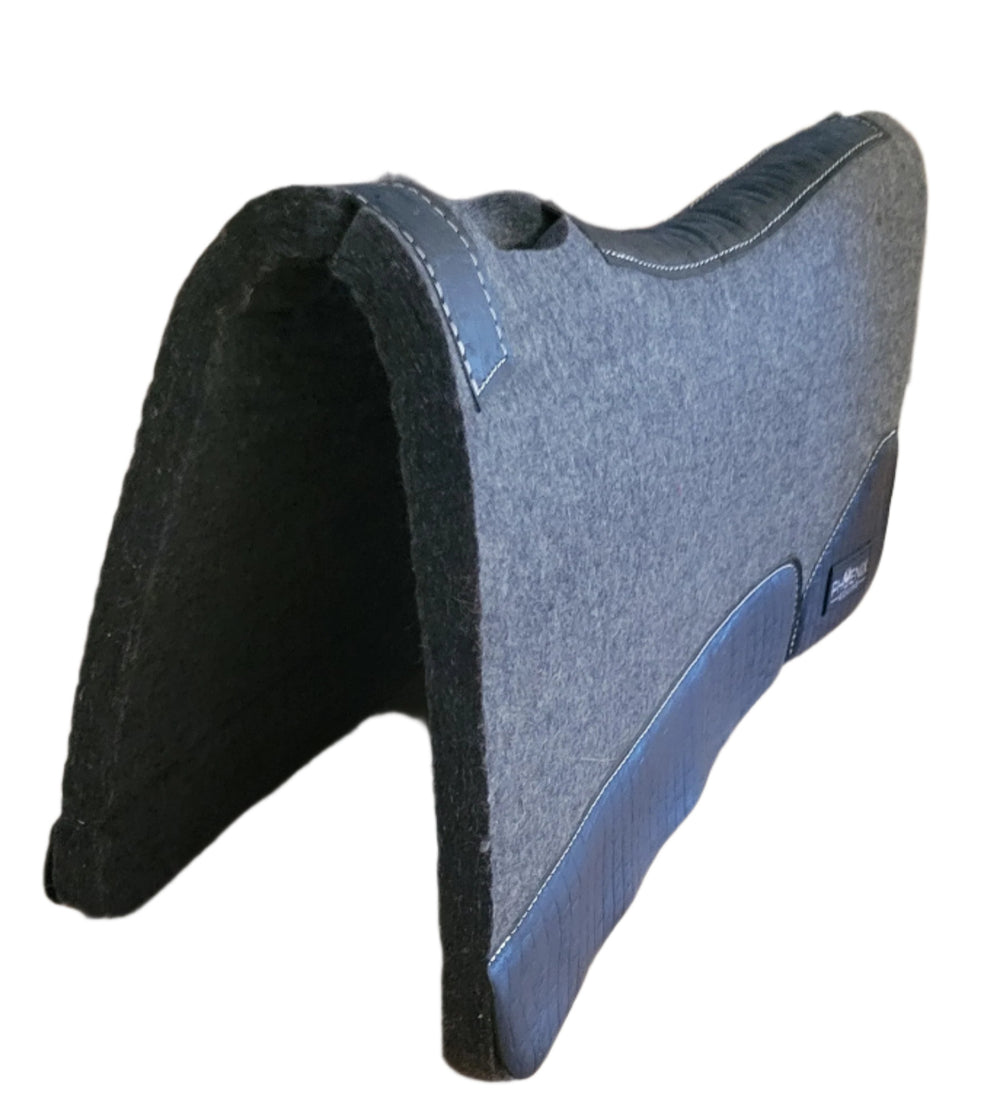 The Phoenix Foundation Pad - 3/4"- 30"x30" - Grey Merino Wool with Black Croc