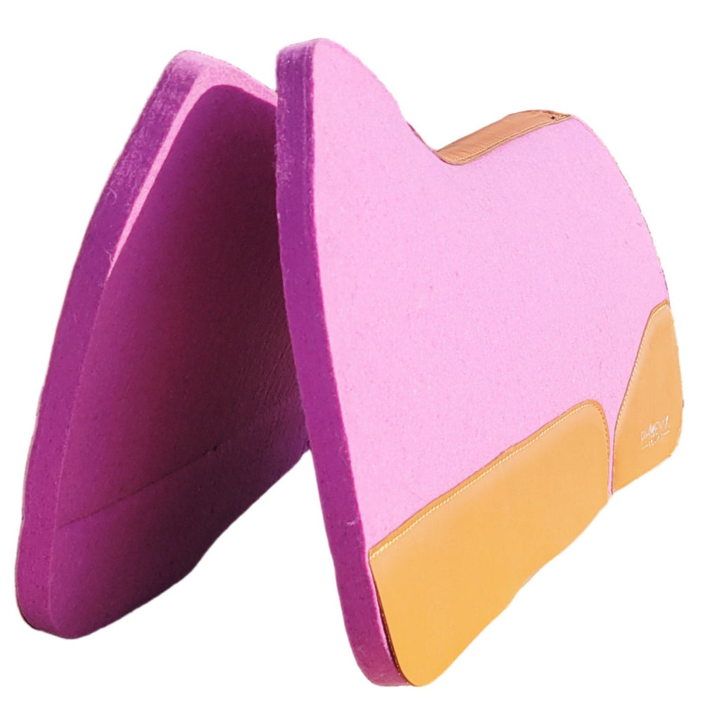 The Phoenix Open Wither Pad - 7/8" thick - 28"x30" - Lilac Merino Wool