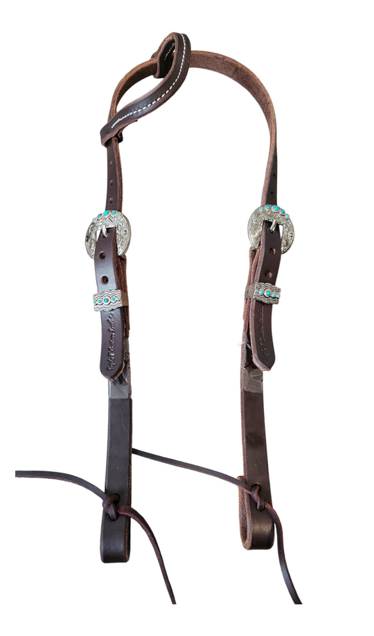 Double Buckle One Ear Work Headstall