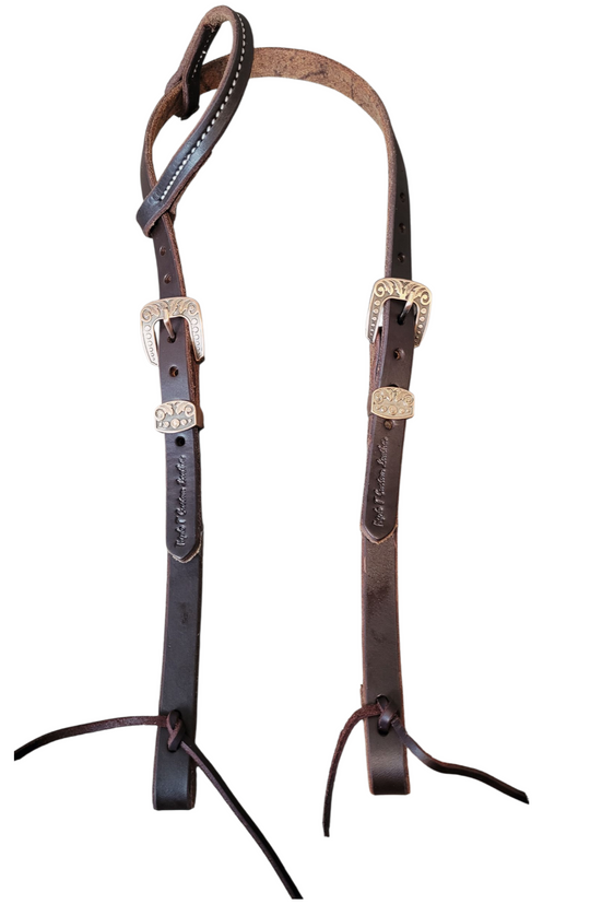Double Buckle One Ear Work Headstall