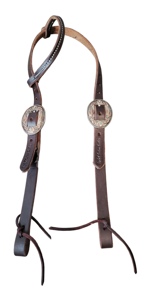 Double Buckle One Ear Work Headstall