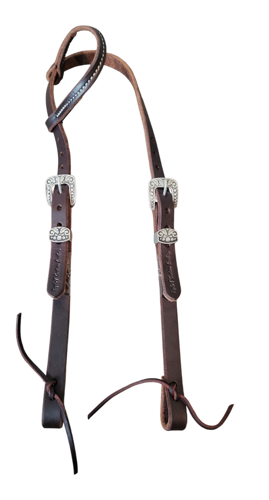 Double Buckle One Ear Work Headstall
