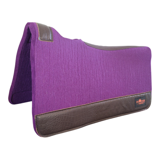 APX Pad™  - 3/4"- 28"x30" - Purple Merino Wool with Brown Croc