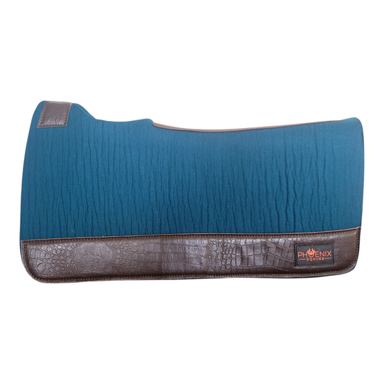 APX Pad™  - 3/4"- 30"x30" - Teal Merino Wool with Brown Croc