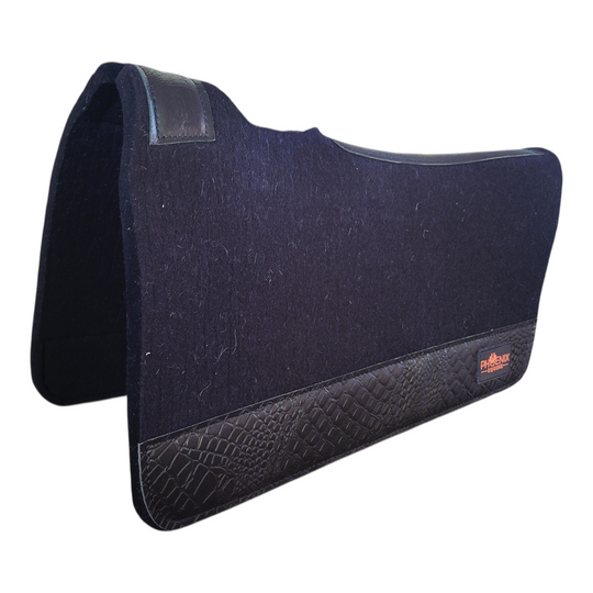 APX Pad™ - 3/4"- 28"x30"- Black Merino Wool with Black Croc