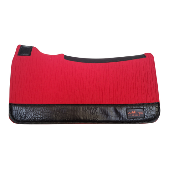 APX Pad™ - 3/4"- 28"x30" - Red Merino Wool with Black Croc