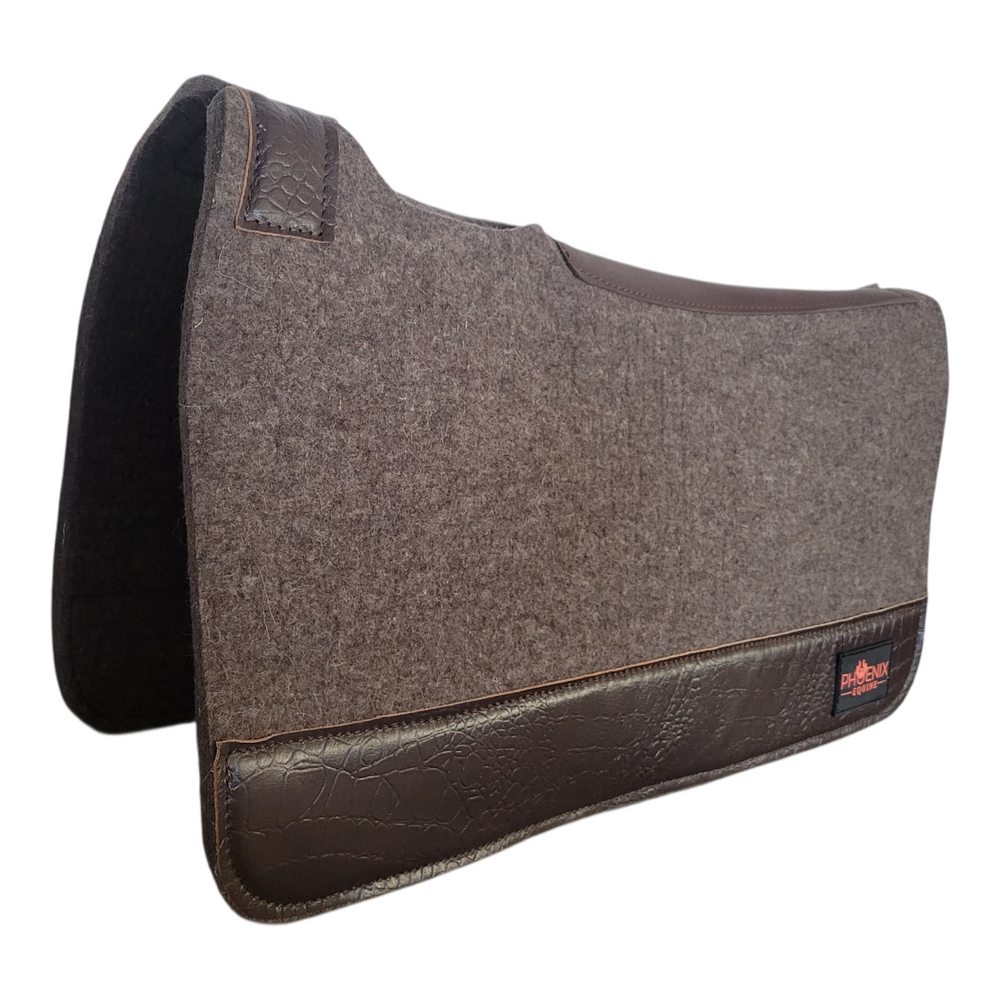 APX Pad™ - 1/2"- 28"x30"- Grey Merino Wool with Brown Croc