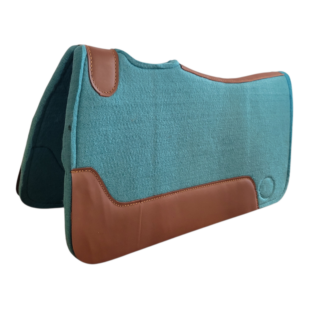 **SALE BARN** 3/4" thick - 28"Lx30"W - Wool Blend - Turquoise