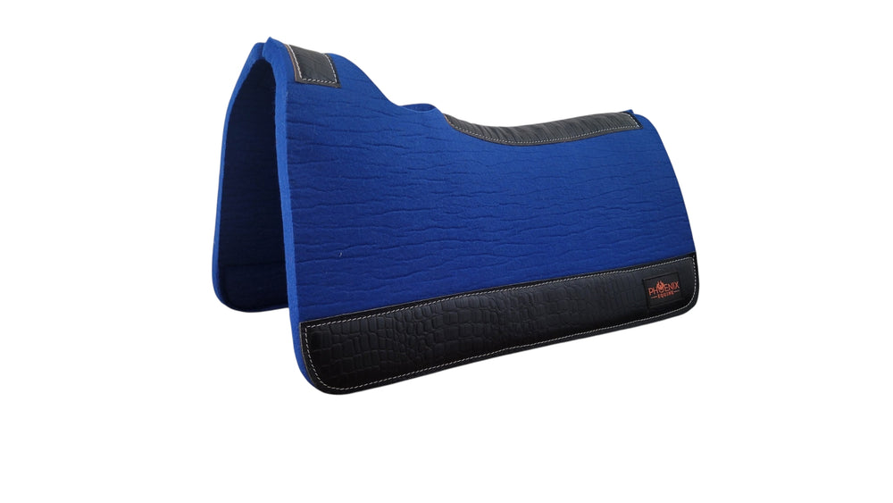 APX Pad™  - 3/4"- 30"x30" - Royal Blue Merino Wool with Black Croc