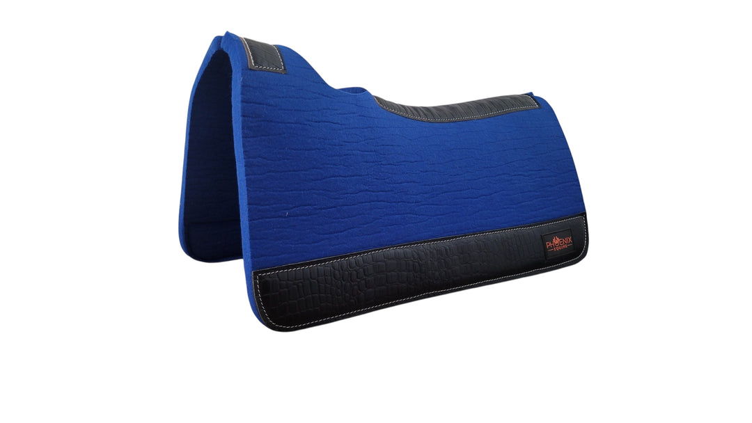 APX Pad™  - 3/4"- 30"x30" - Royal Blue Merino Wool with Black Croc