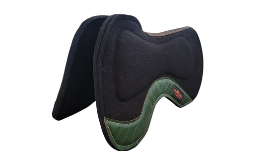 The Phoenix Contact Pad with Gel - 3/4", 29"L - Black with Green Croc