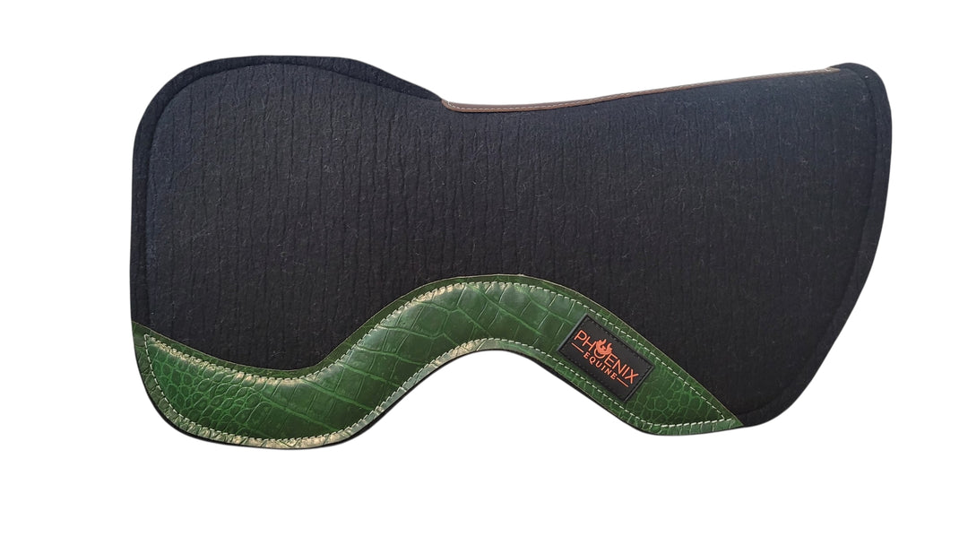 The Phoenix Contact Pad with Fleece - 3/4", 29"L - Black with Green Croc