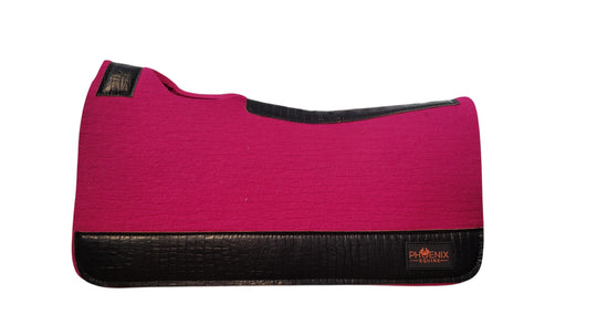 APX Pad™  - 3/4"- 30"x30" - Fuchsia Merino Wool with Black Croc