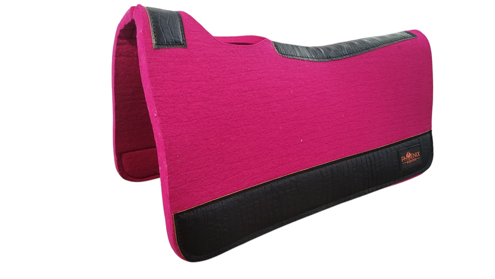 APX Pad™  - 3/4"- 30"x30" - Fuchsia Merino Wool with Black Croc