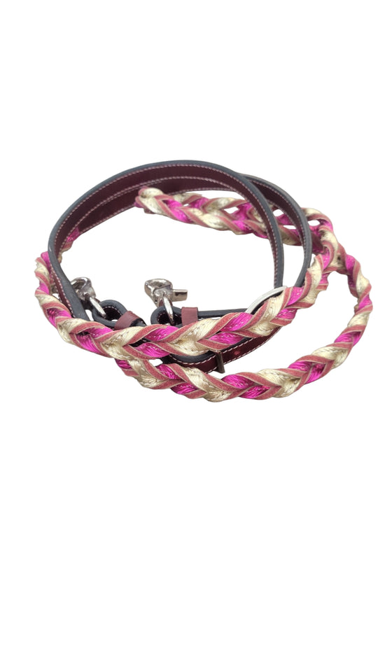 Looped Leather Barrel Reins