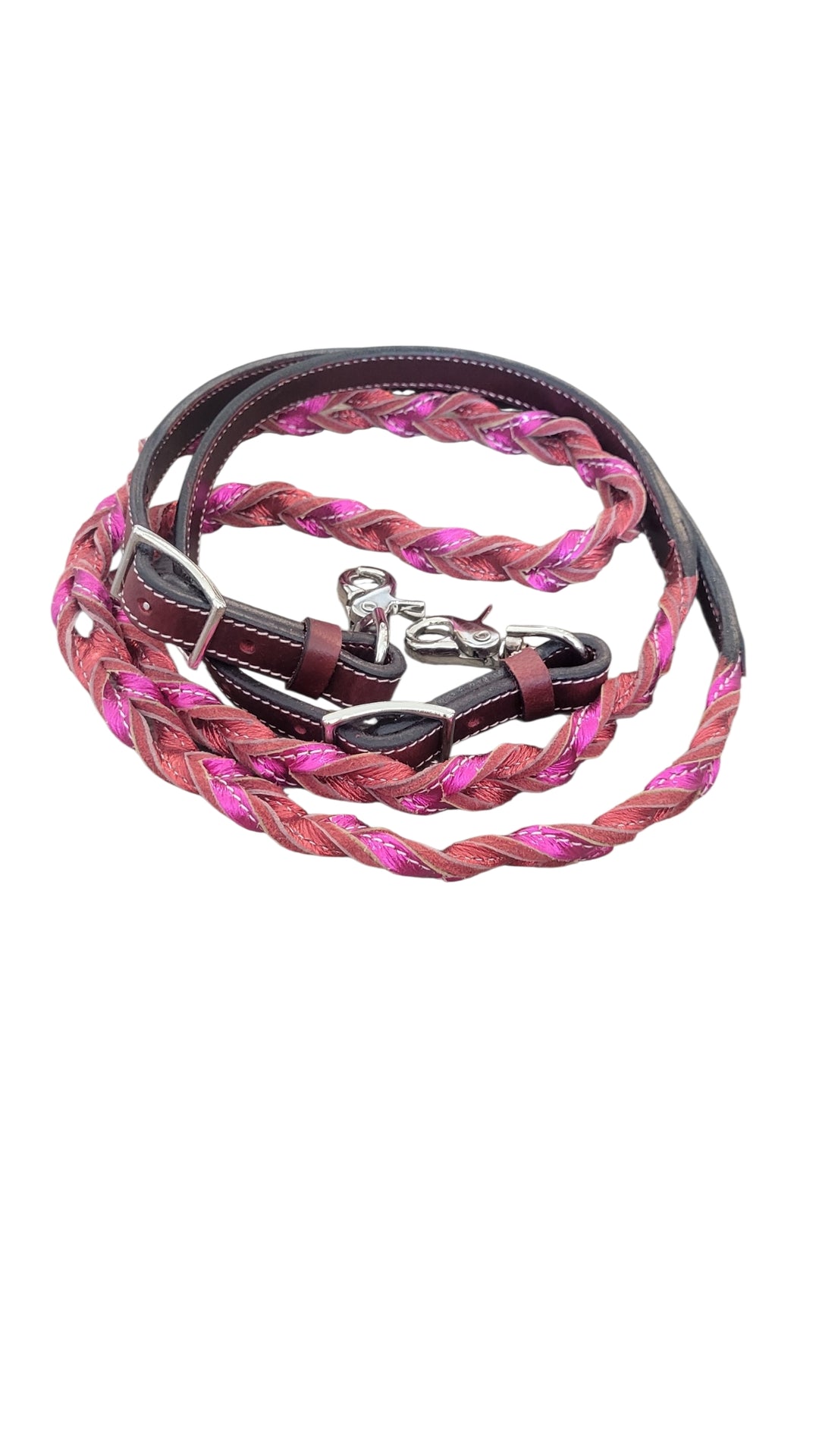 Looped Leather Barrel Reins