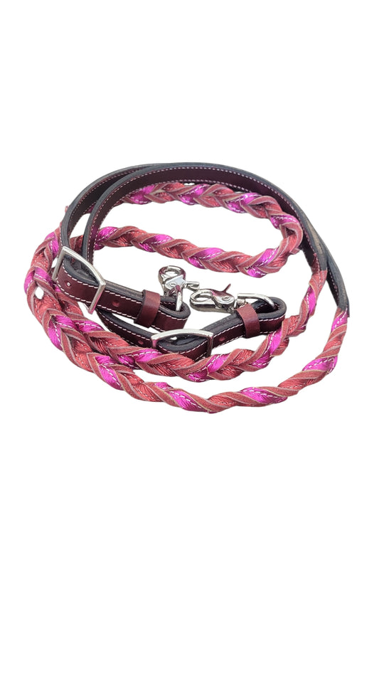 Looped Leather Barrel Reins