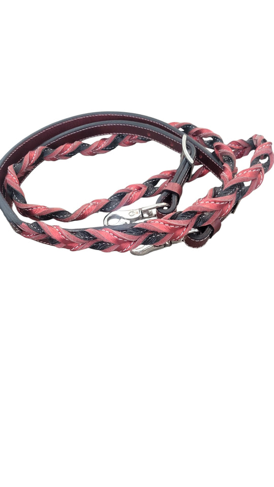Looped Leather Barrel Reins