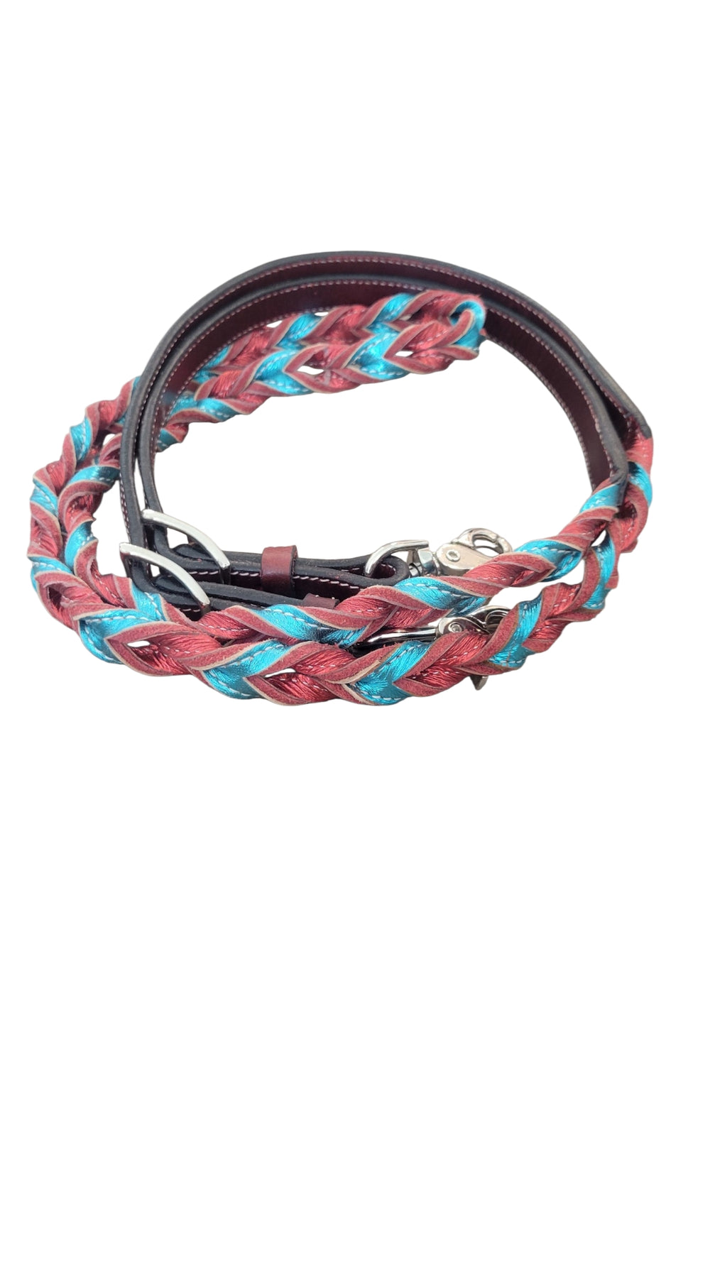 Looped Leather Barrel Reins