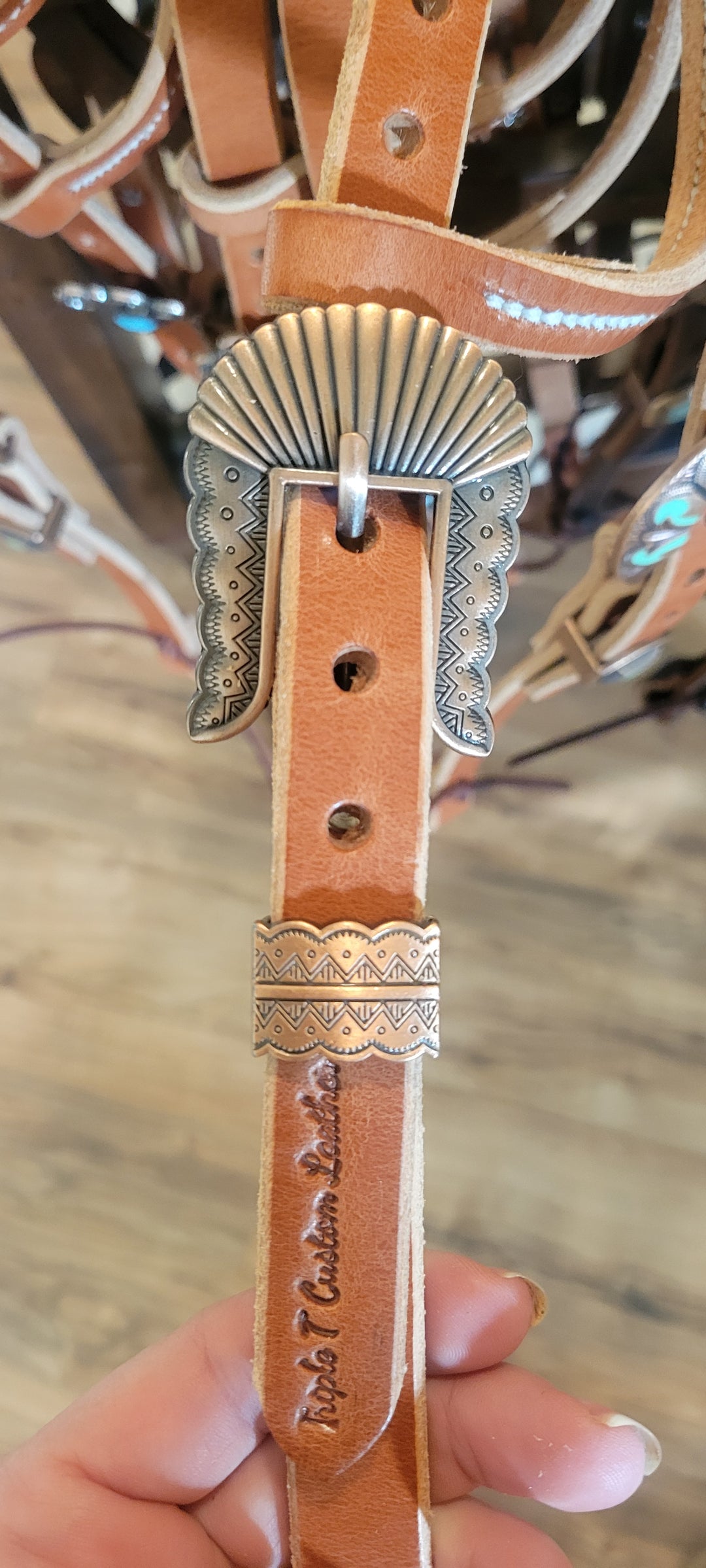 Double Buckle One Ear Work Headstall