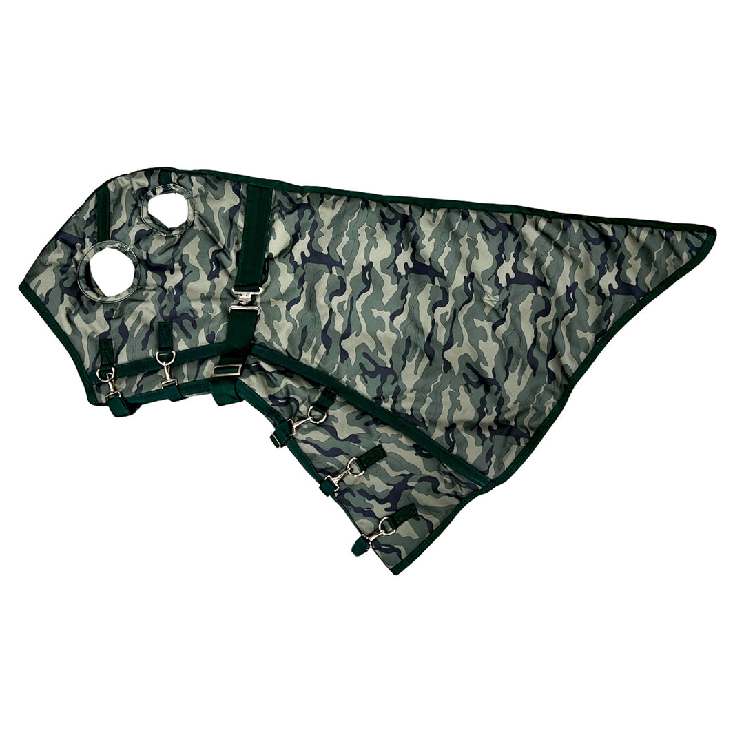 AJ Tack 1200D Waterproof Turnout Horse Blanket with Hood - Camouflage