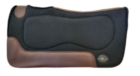1" thick - 28"Lx30"W - Wool Blend Gel - Black