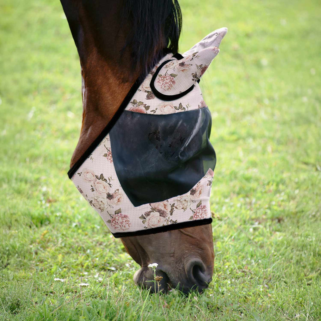 Jeffers Expression Deluxe Mesh Horse Fly Mask with Ears