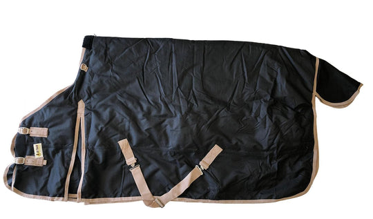 AJ Tack 1200D Waterproof Turnout Horse Blanket 400g - Black
