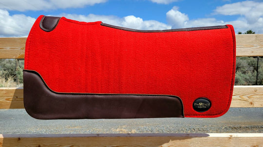 3/4" thick - 30"Lx30"W - Wool Blend - Red