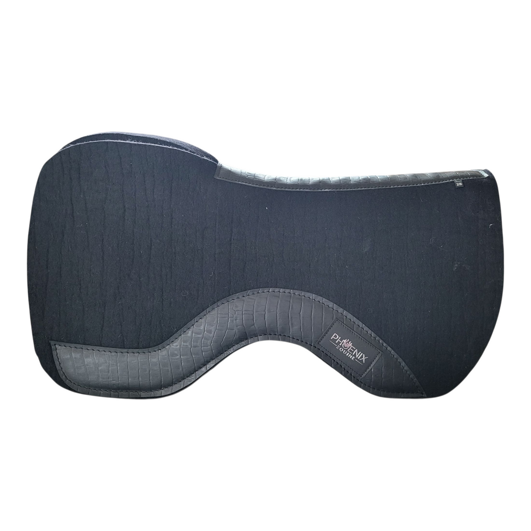 The Contact Pad - 3/4" Black with black faux alligator