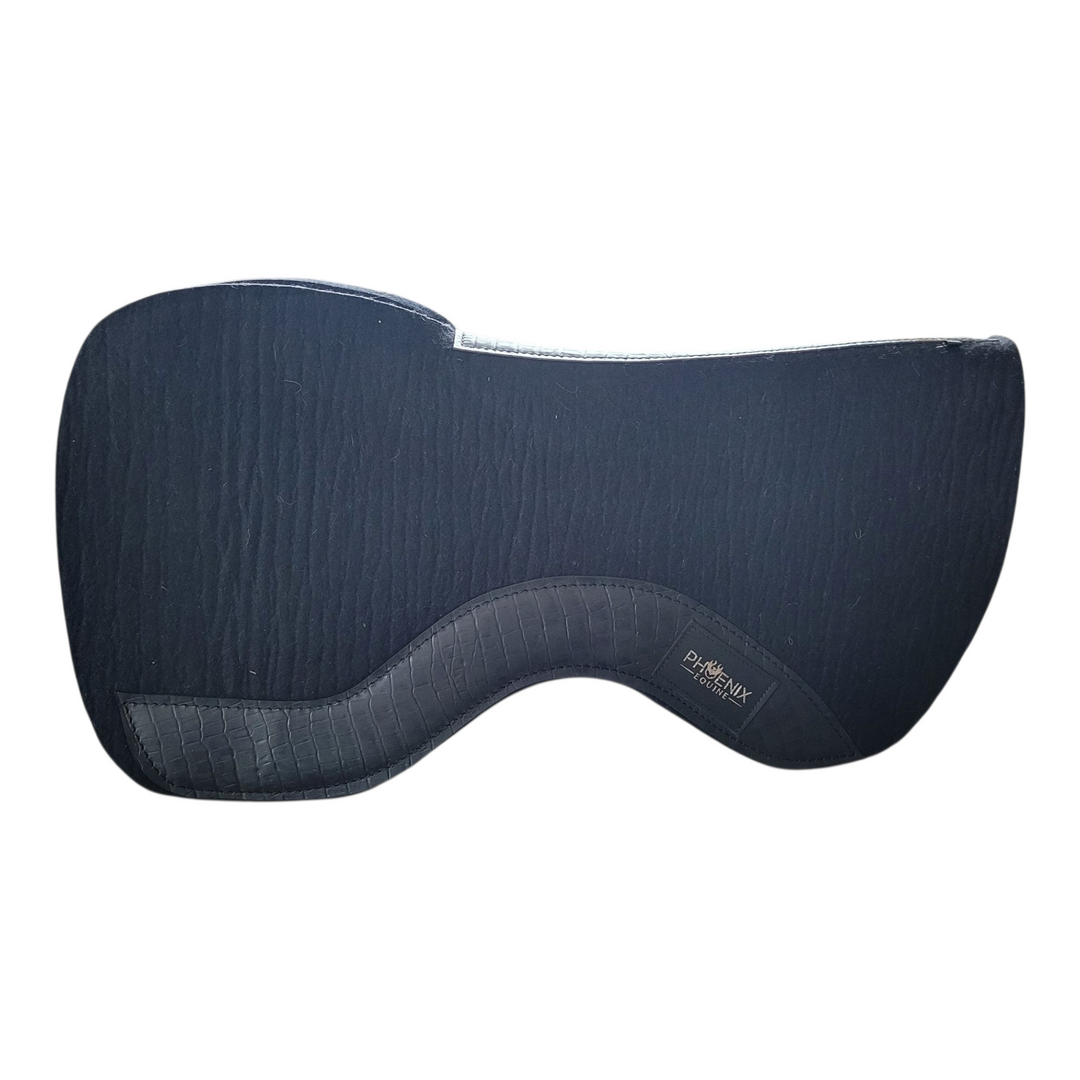 The Contact Pad - 1/2" Black with black faux alligator