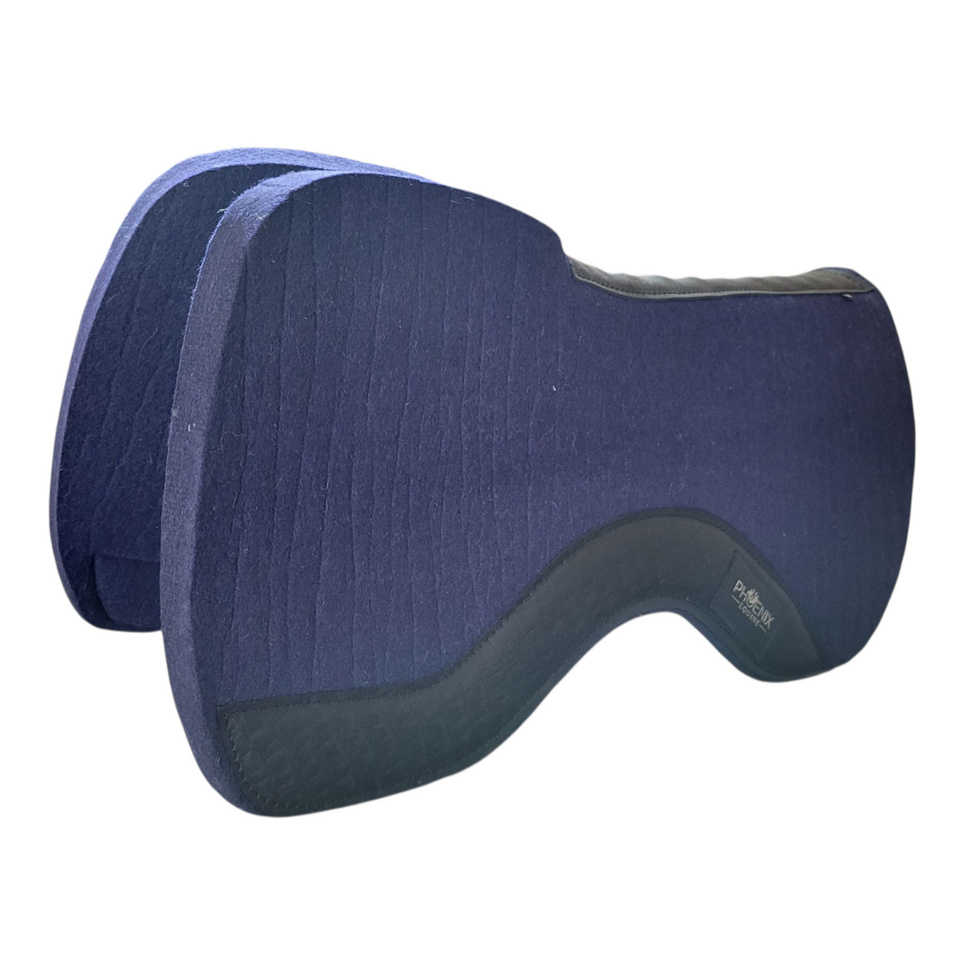 The Contact Pad - 7/8" Navy with black faux croc
